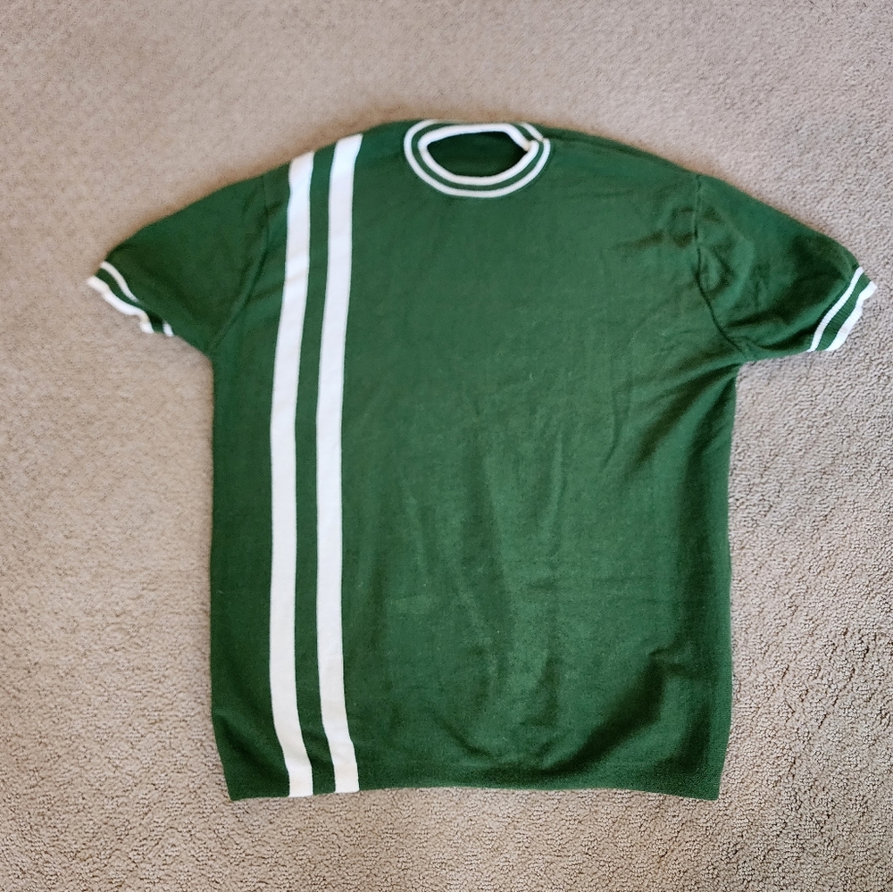 Shirt sleeved jersey cotton knit t shirt.